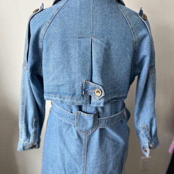 Vintage Denim Trench coat - Picture 3 of 3